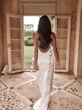 Meshki Elenora Rose White Gown